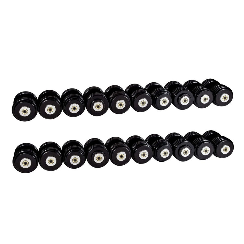Гантельный ряд базовый (шаг 2,5 кг, 10 пар) 27,5-50 кг PROFI-FIT