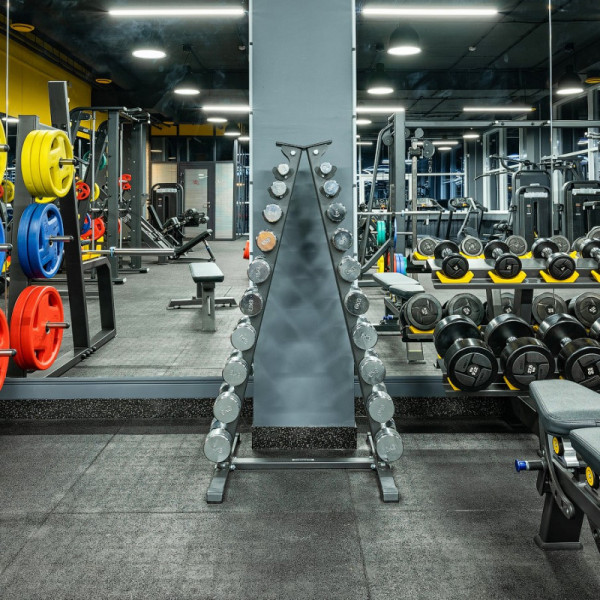 Гантельный ряд хромированный (шаг 1 кг, 10 пар) 1-10 кг PROFI-FIT