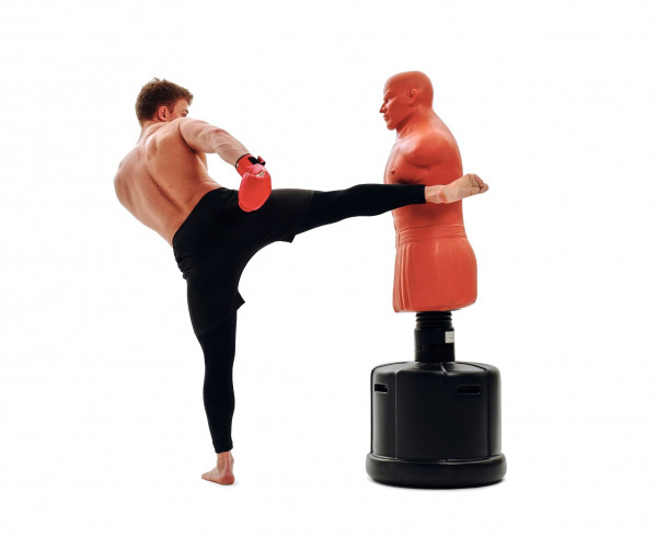 Манекен Boxing Punching Man-Heavy (беж) (манекен плюс колба) Регулировка высоты