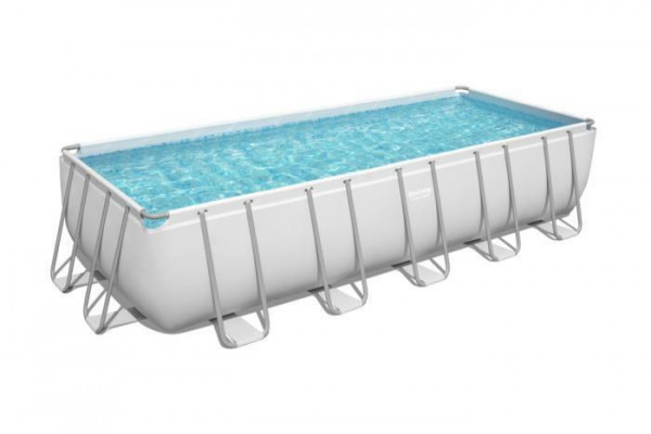 Каркасный бассейн Bestway Power Steel 640х274х132см, 19281л, песч.фил.-нас. 5678л/ч, лестн., тент, попл.-доз