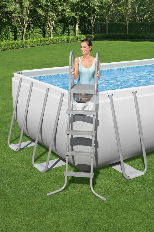 Каркасный бассейн Bestway Power Steel 640х274х132см, 19281л, фил.-насос 5678л/ч, лестница, тент, попл.-доз.