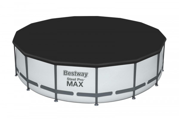 Каркасный бассейн Bestway Steel Pro Max 457х107см, 14970л, фил.-насос 3028л/ч, лестница, тент