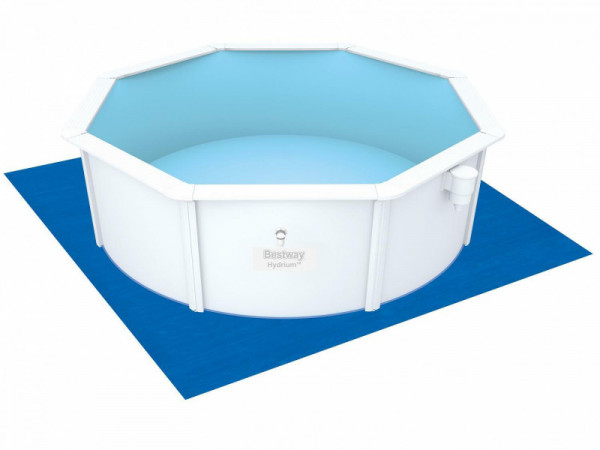 Стальной бассейн Bestway Hydrium 460х120см, 17430л, песч.фил.-нас. 5678л/ч, лестн., тент, подст., попл.-доз