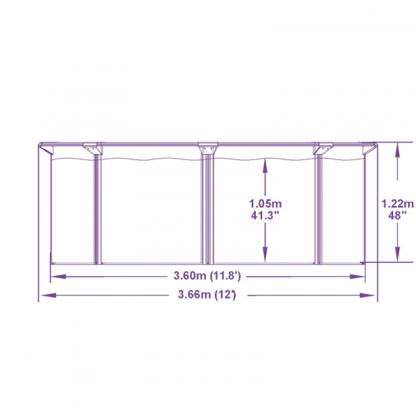 Стальной бассейн Bestway Hydrium 360х120см, 10990л, песч.фил.-нас. 3028л/ч, лестн., тент, подст., попл.-доз