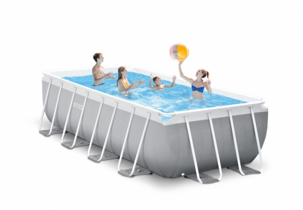 Каркасный бассейн Intex Prism Frame 400х200х100см, 6836л, фил.-насос 2006л\ч, лестница (26776)