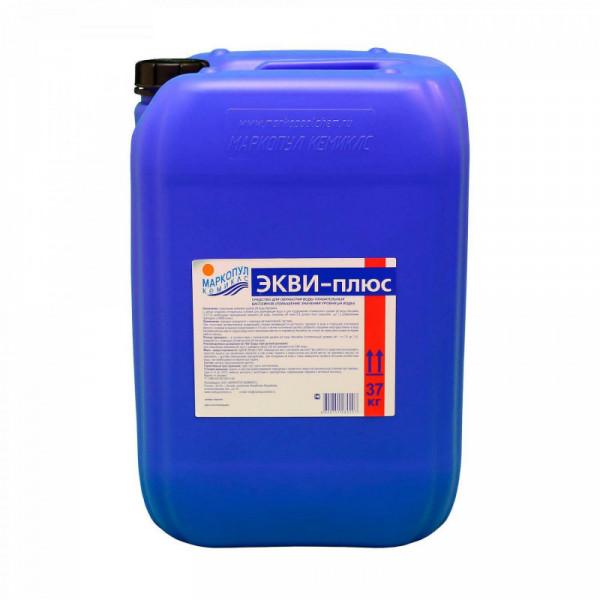 Жидкость для повышения уровня рН воды ЭКВИ-ПЛЮС, 30л(37кг) канистра