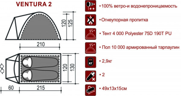 Палатка VENTURA 2