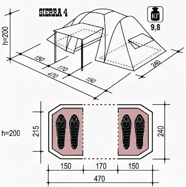 Палатка SIERRA 4