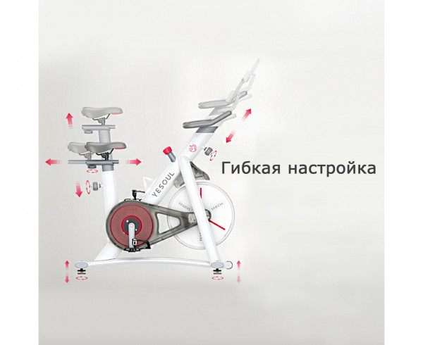 Велотренажер DFC Yesoul S3 PRO WHITE