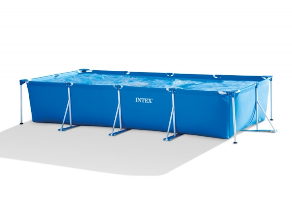Каркасный бассейн Intex Rectangular Frame 450*220*84 см, 7127л, фил-насос 2006 л/ч (28274)