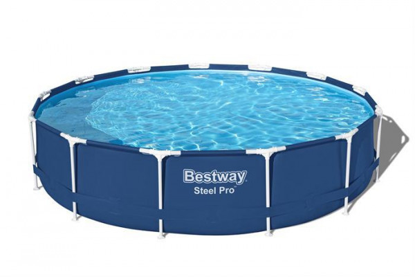 Каркасный бассейн Bestway Steel Pro 396х84см, 8680л, фил.-насос 2006л/ч (5612E BW)