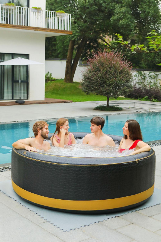 СПА-бассейн Mspa 180х70см "Luxury Exotic" 700л, круглый, аэромассаж (P-EX049)