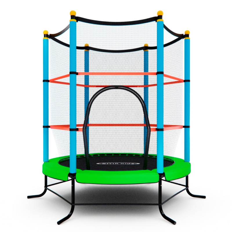 Батут DFC SMRKIDS 55 дюймов с сеткой GREEN