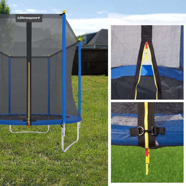Батут Trampoline STOCK 6 ft ULTRASPORT с внешней защитной сеткой