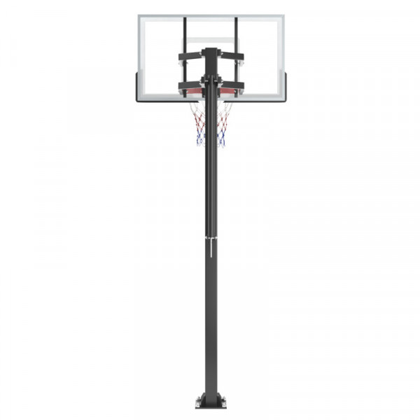 Баскетбольная стойка стационарная UNIX Line B-Stand-TG 54"x32" R45 H230-305 см