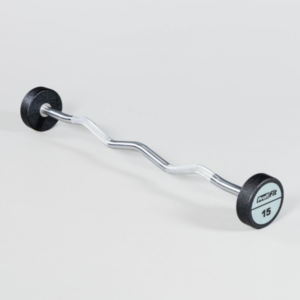 Набор изогнутых полиуретановых штанг (шаг 5 кг, 5 шт) 10-30 кг PROFI-FIT
