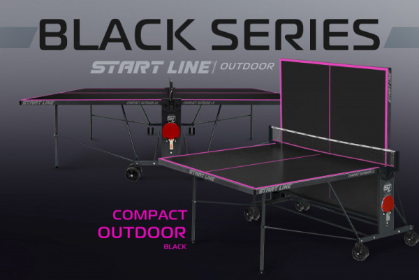 Теннисный стол Compact-2 LX Всепогодный Black