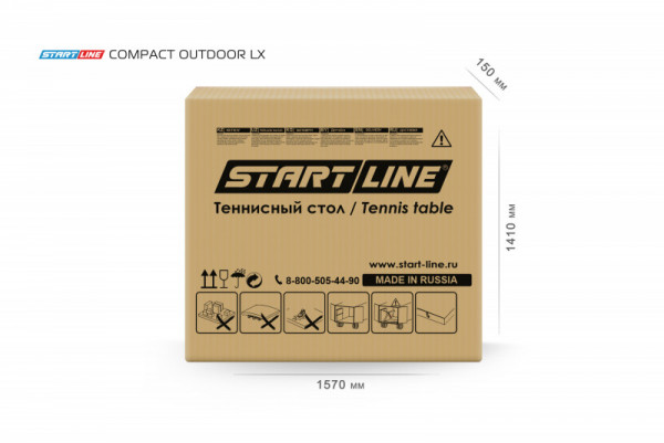 Теннисный стол Compact-2 LX Всепогодный Black