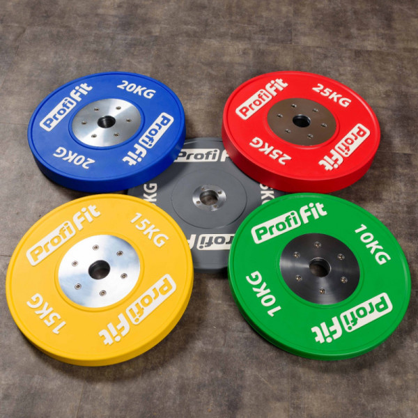 Диск профессиональный обрезиненный цветной D51 мм PROFI-FIT