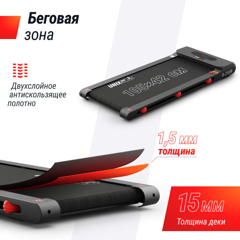 Беговая дорожка UNIX Fit R-250R