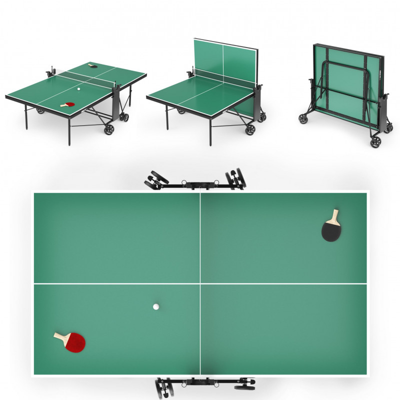 Теннисный стол UNIX Line Compact indoor 18mm MDF (Green)